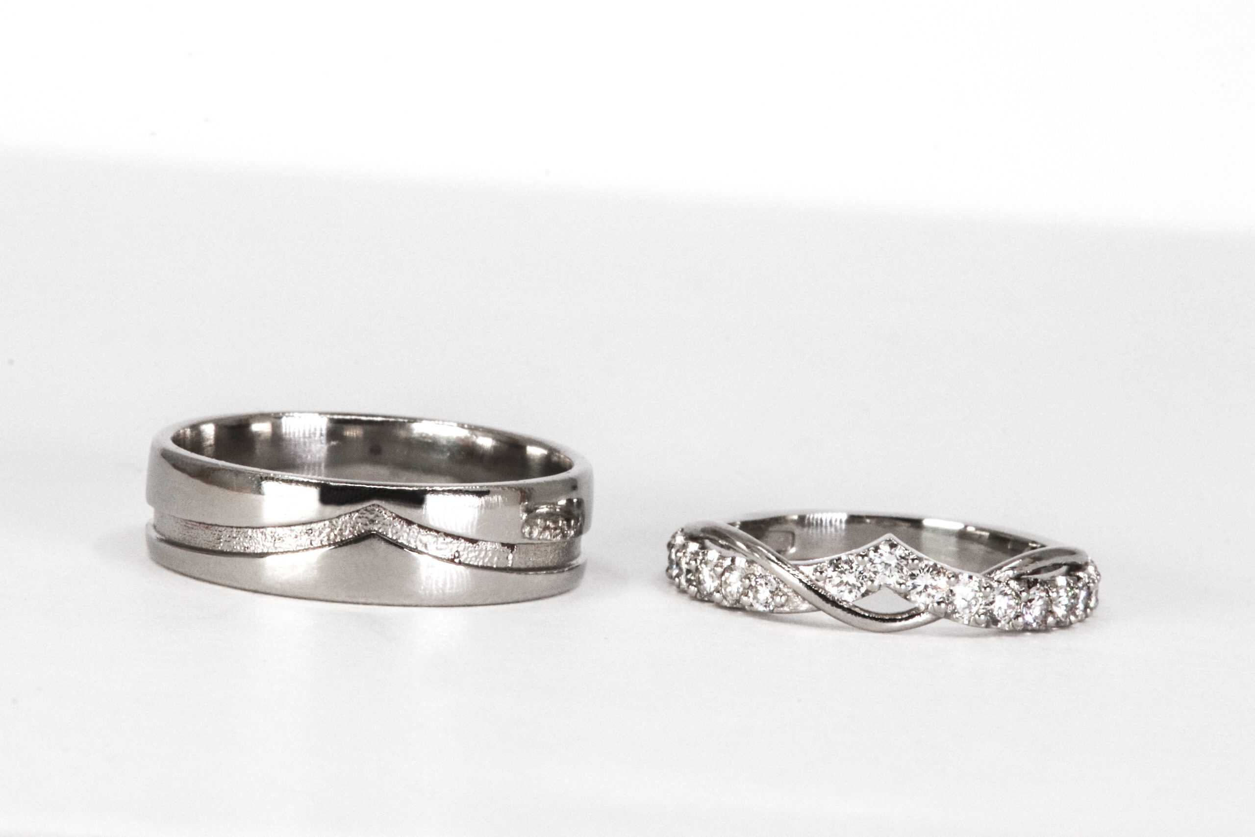 Jewelry is manufactured in Burgant's studio in Annen