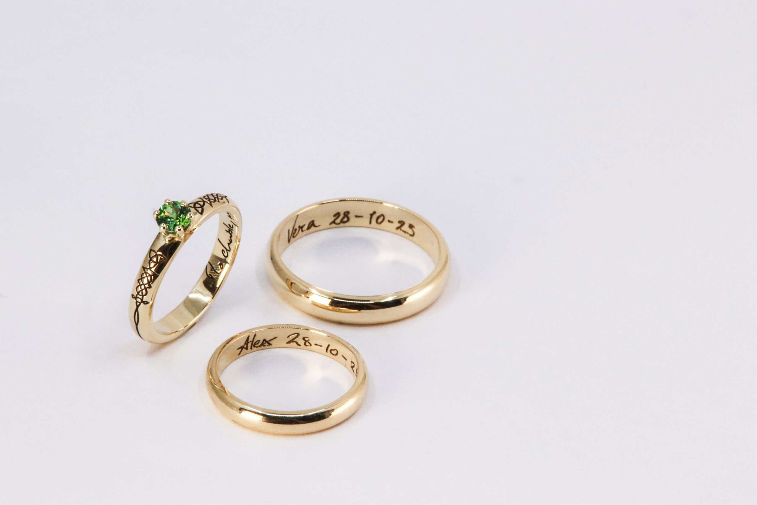 Vintage of art deco verlovingsring